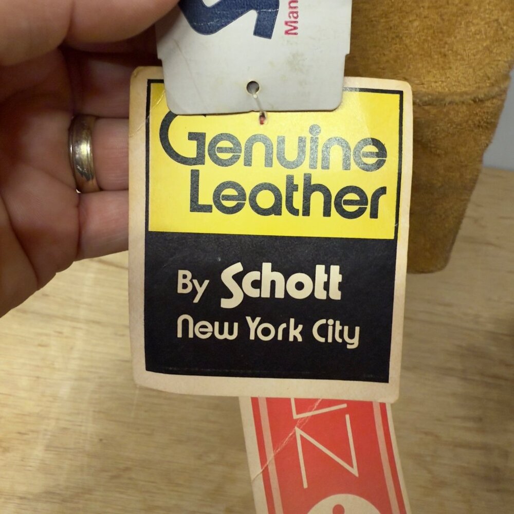 Schott NYC Western Suede Fringe Jacket Women's Sz 6 SML New w Tags Made In USA - Picture 15 of 16